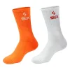 Siux Groove High Shaft Socken Orange-Weiß 2 Paare