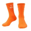 Siux Groove High Shaft Socken Orange-Weiß 2 Paare