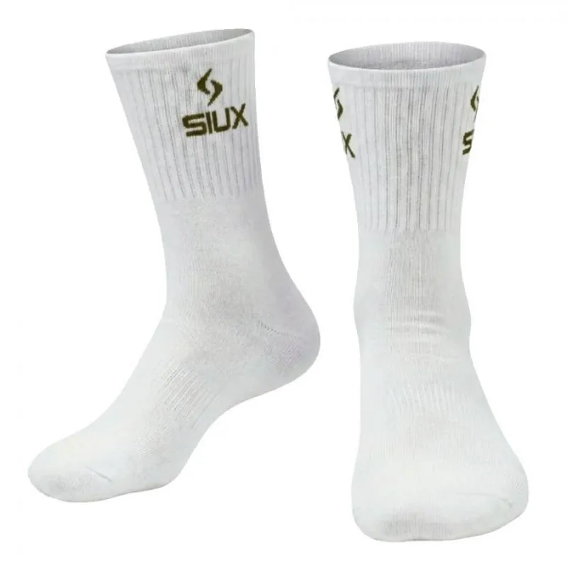 Calcetines Siux Groove Caña Alta Verde Blanco 2 Pares