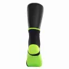 Calcetines Softee Media Caña Negro Amarillo Fluor 1 Par