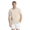 Camiseta Adidas Club 3 Stripes Beige