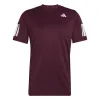 Camiseta Adidas Club 3 Stripes Marron