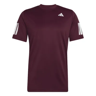 T-shirt marron Adidas Club 3 Stripes