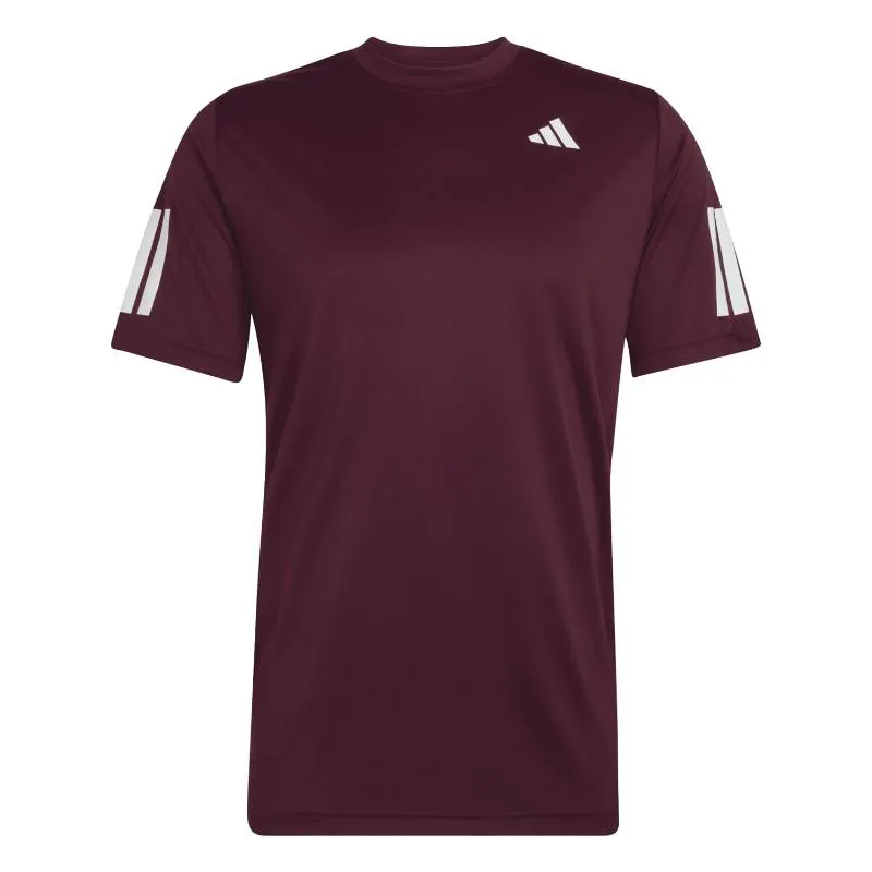 Adidas Club 3 Stripes Brown T-Shirt