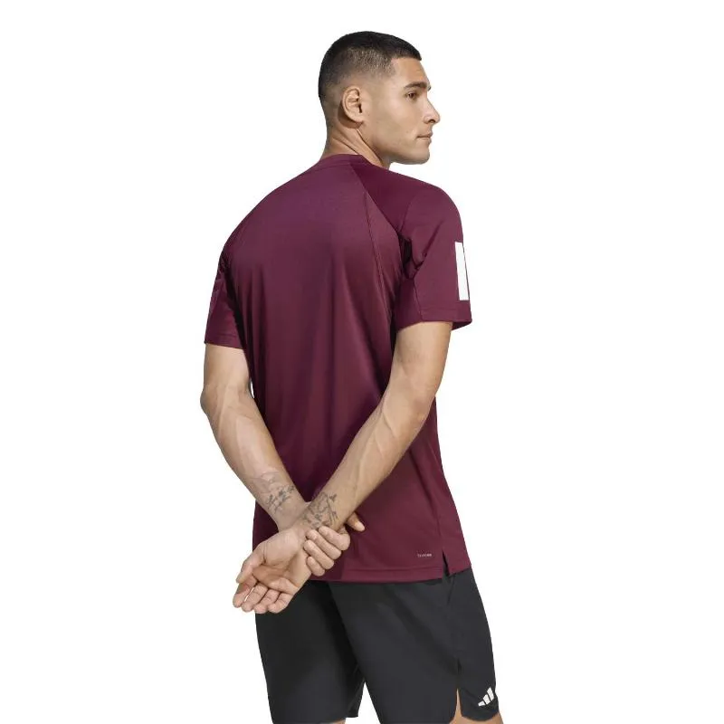 Adidas Club 3 Stripes Brown T-Shirt