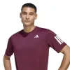 Camiseta Adidas Club 3 Stripes Marron