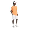 Camiseta Laranja Adidas Club 3 Stripes