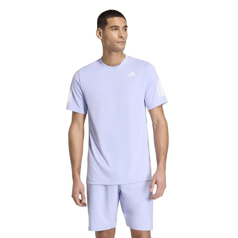 Camiseta Adidas Club 3 Stripes Violeta