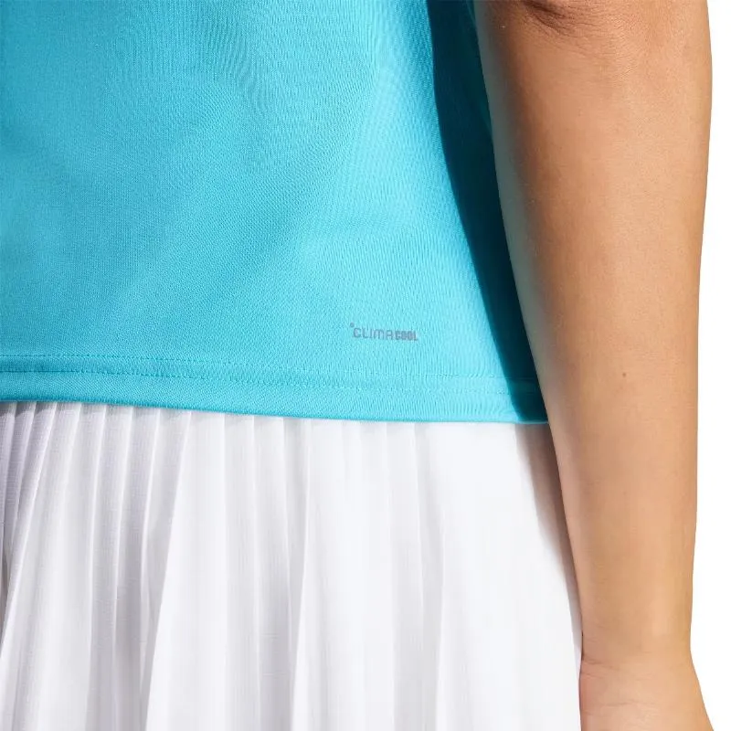Camiseta Feminina Adidas Club Blue Cyan