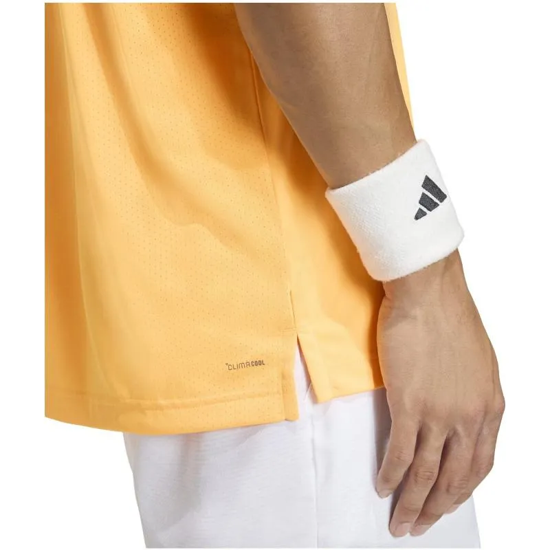 Camiseta Laranja Lúcida Adidas Club Climacool