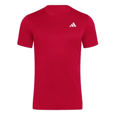 T-shirt rouge blanc Adidas Club Climacool