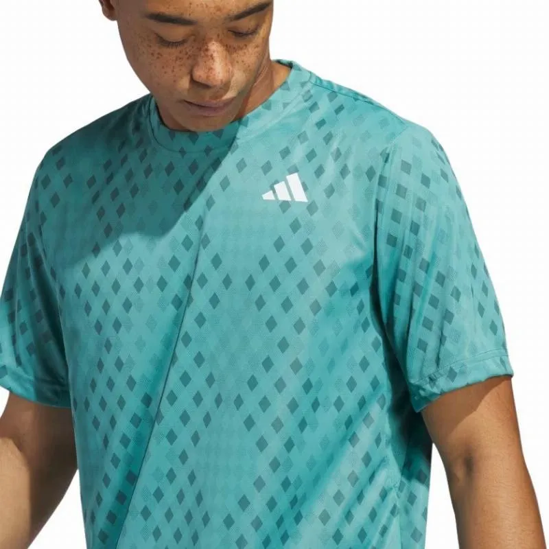 Camiseta Adidas Club Graphic Teal Blue