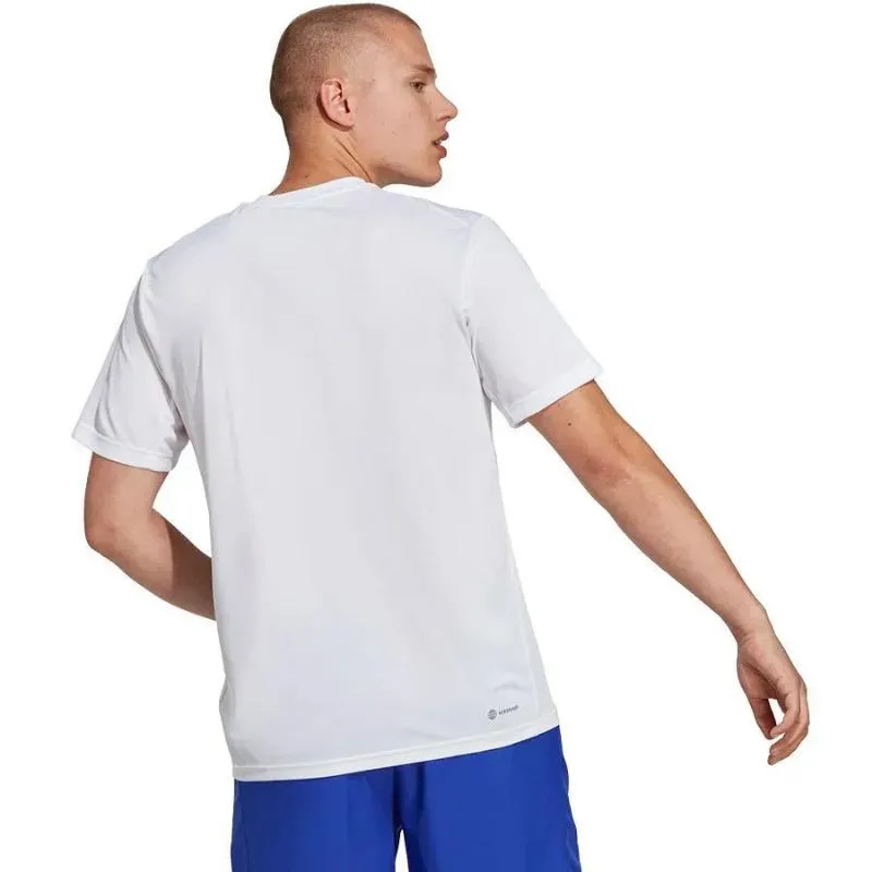 Camiseta Adidas Essentials Base Branca Preta