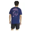 Camiseta Azul Gráfica Padel da Adidas