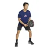 Camiseta Azul Gráfica Padel da Adidas