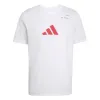 Camiseta branca com estampado Padel da Adidas