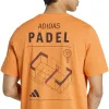 Camiseta Laranja Gráfica Padel da Adidas