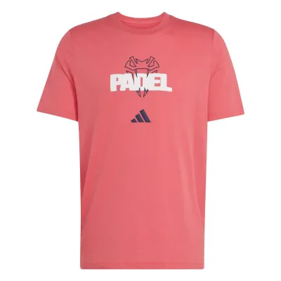Adidas Padel Graphic Crimson Red T-shirt