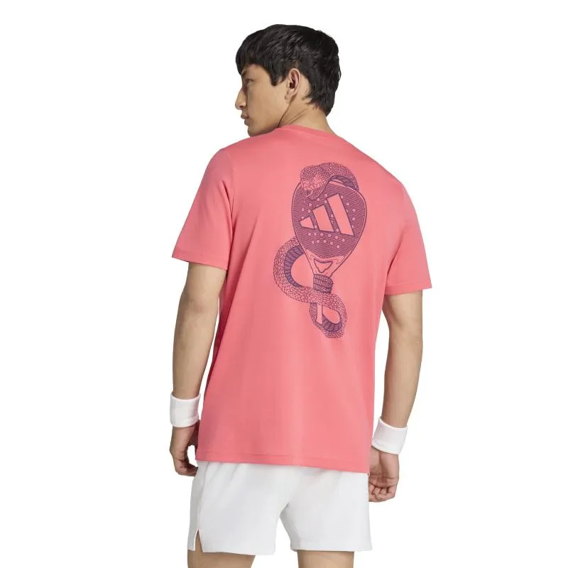 Adidas Padel Graphic Crimson Red T-shirt