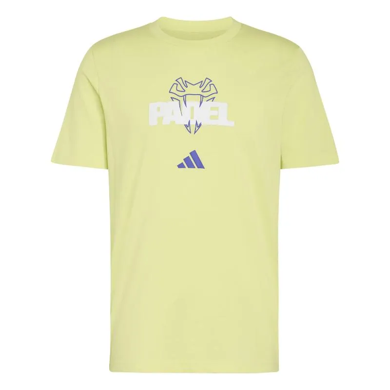 Camiseta Adidas Padel Graphic Verde Lima