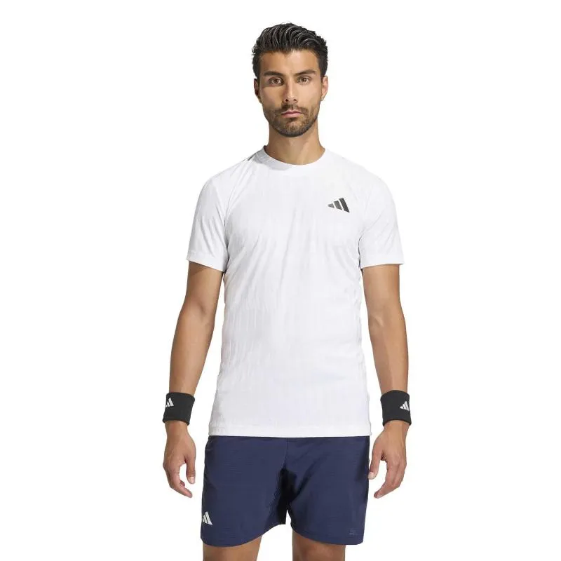 Camiseta branca Adidas Tennis Freelift