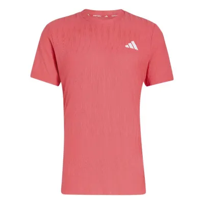 T-shirt rouge cramoisi Adidas Tennis Freelift