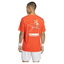 Camiseta Adidas Tennis Hot Egg Naranja