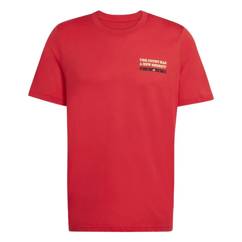 Adidas Wanted Graphic Red T-Shirt