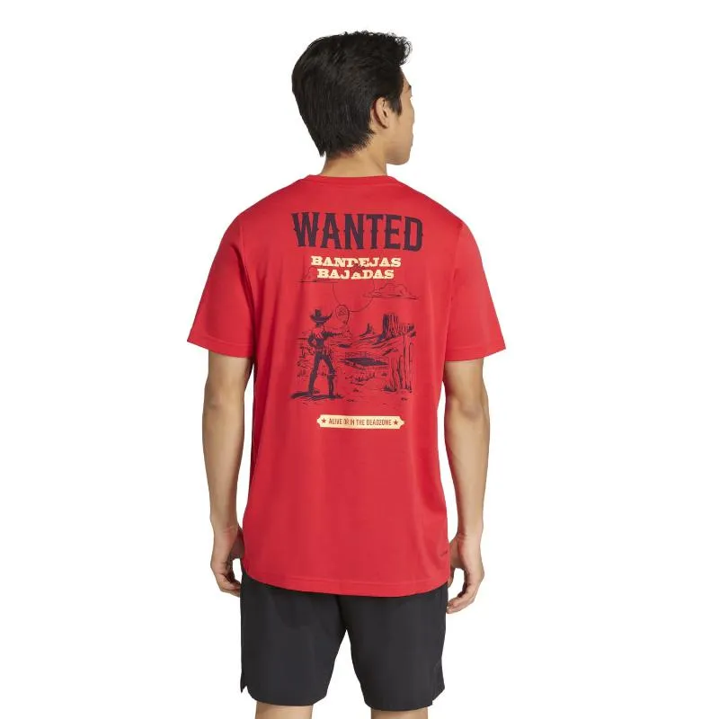 Adidas Wanted Graphic Red T-Shirt