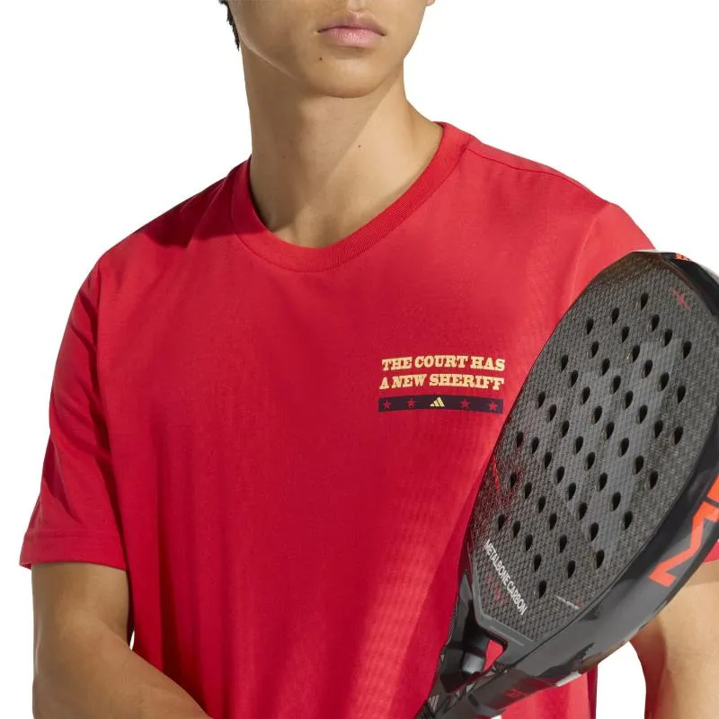Adidas Wanted Graphic Red T-Shirt
