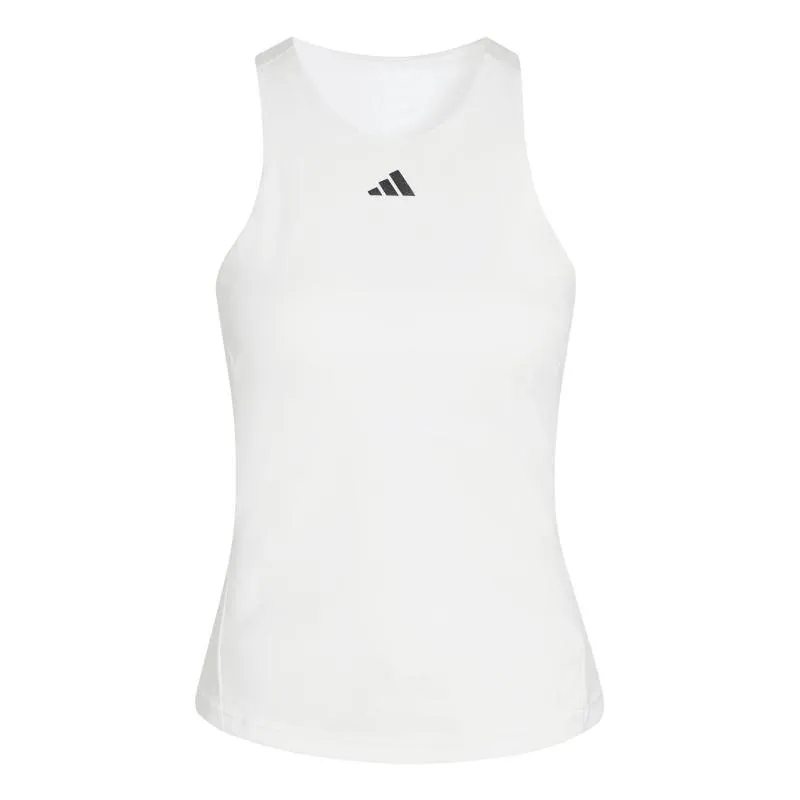 Camiseta Adidas Y-Tank Blanco Negro Mujer