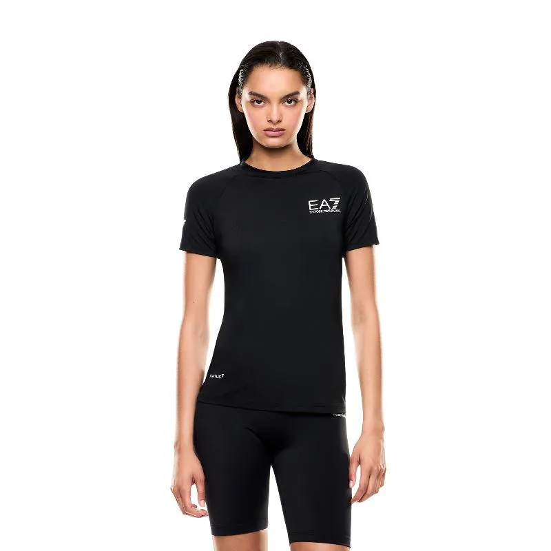 Armani EA7 Ventus 7 Schwarzes Damen-T-Shirt