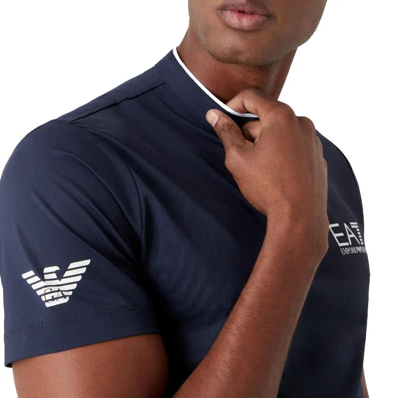 Armani EA7 Ventus 7 Slim Fit Navy Blue T-Shirt
