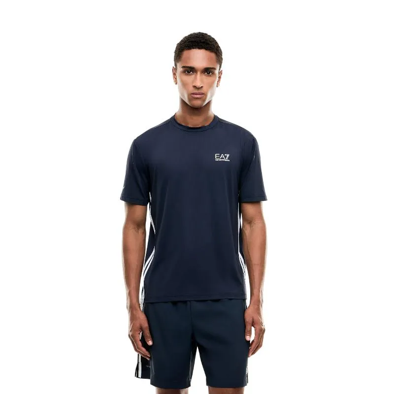 Camiseta Armani EA7 Ventus 7 Tennis Pro Regular Azul Armani