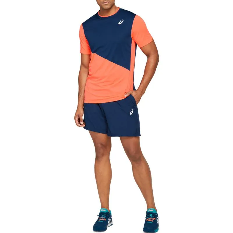 Camiseta Asics Club Navy Coral