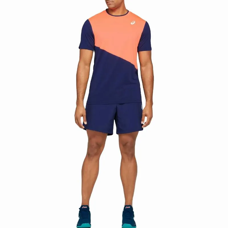 Camiseta Coral Peacoat do Asics Club