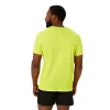 T-Shirt Asics Core Fluorescente Amarela Performance preto
