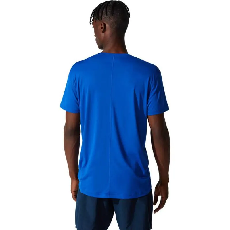 T-shirt Asics Core Logo Grande Azul Blanco