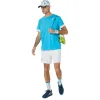 Camiseta Asics Court Aqua Glossy White