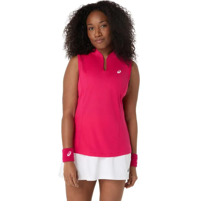 Camiseta Asics Court Bright Pink para Mulheres