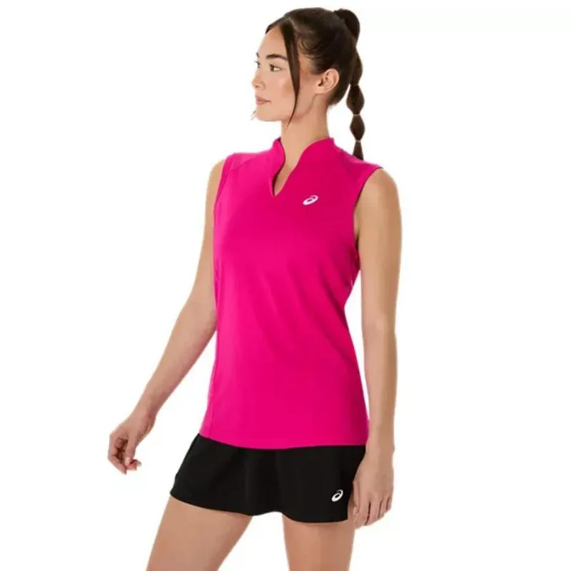 Camiseta Rosa Feminina da Asics Court