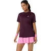 Asics Court SS Top Dark Maroon Damen-T-Shirt