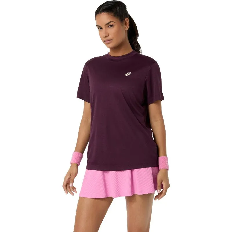 Asics Court SS Top Dark Maroon Women''''s T-Shirt