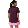 Asics Court SS Top Dark Maroon Damen-T-Shirt