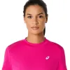 Asics Court SS Top Pink Damen-T-Shirt