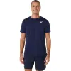 T-shirt Asics Court Stripe Marine Preto