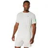 Camiseta Branca Verde Creme Asics Icon SS