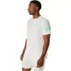 Camiseta Branca Verde Creme Asics Icon SS