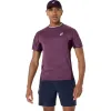 Asics Match Jacquard SS Top Dark Garnet T-Shirt