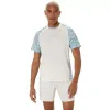 Camiseta Asics Padel Court Print SS Top Cream Blue